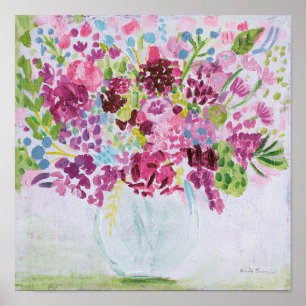 Affiche Bouquet de fleurs vives 2