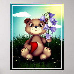 Affiche Bouquet de garde d'ours Flower-39920