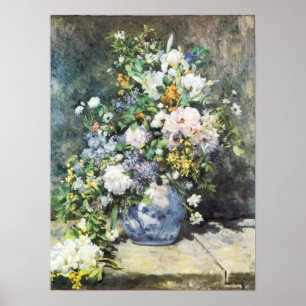 Affiche Bouquet de printemps de Pierre Renoir, Fleurs Vint