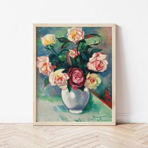 Affiche Bouquet de Rose   Henri Manguin