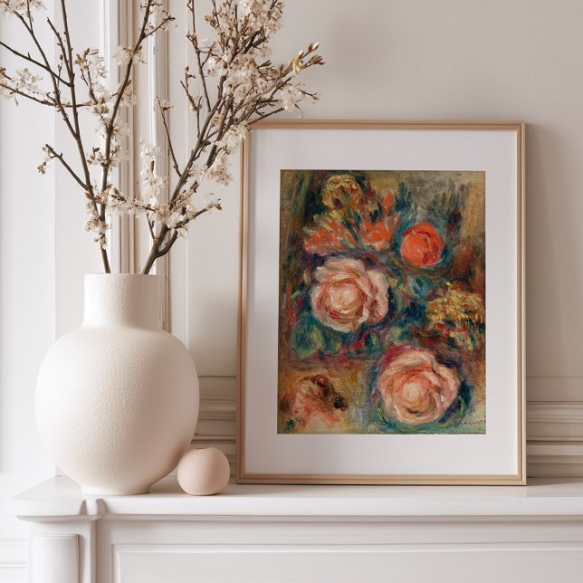 Affiche Bouquet de Rose | Renoir (Créateur téléchargé)