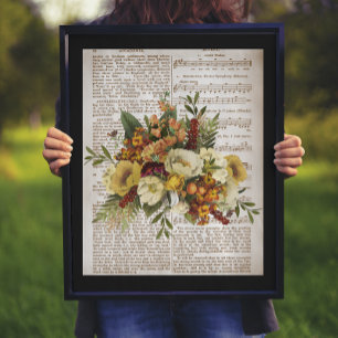 Affiche Bouquet d'or vintage