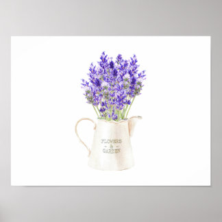 Affiche Bouquet Lavendar dans un jug