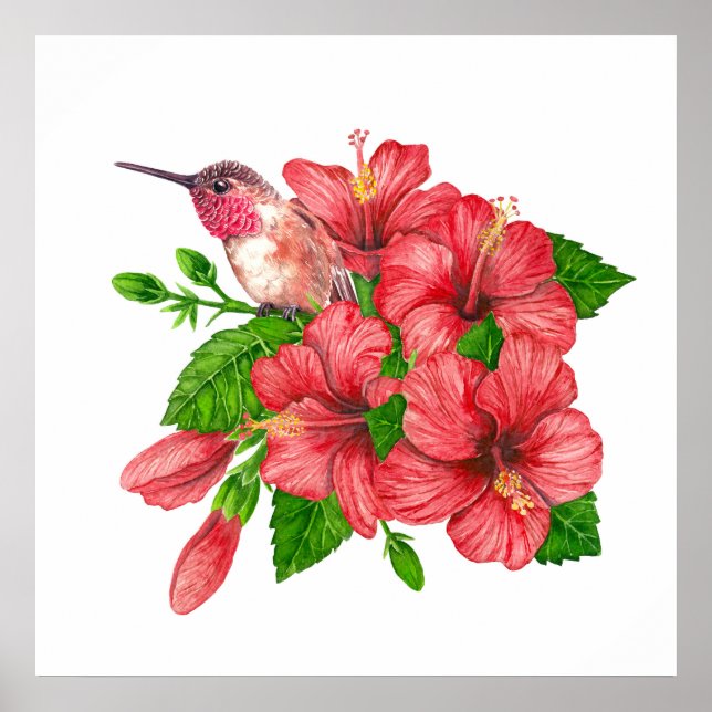 Affiche Bouquet tropical (Devant)