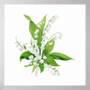 Affiche Bouquet White Lily