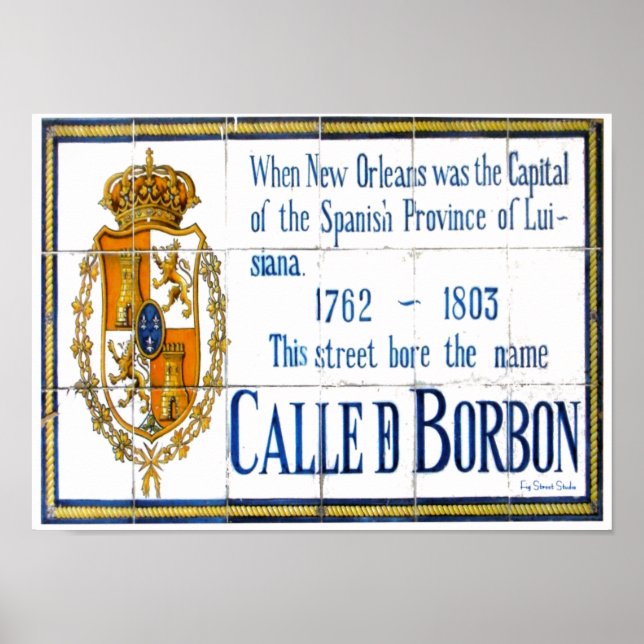 Affiche Bourbon St. Tiles (Devant)