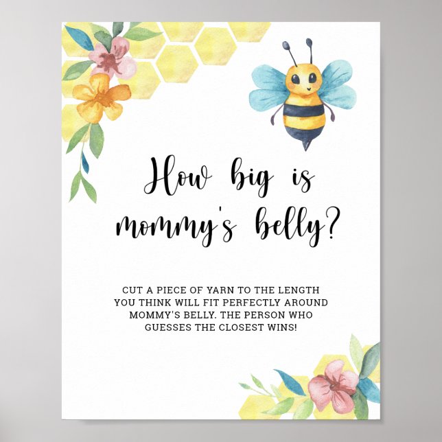 Affiche Bourdon quelle taille a le ventre de maman jeu (Devant)