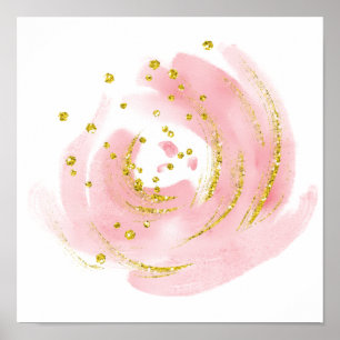Affiche Bourgeon de rose rose