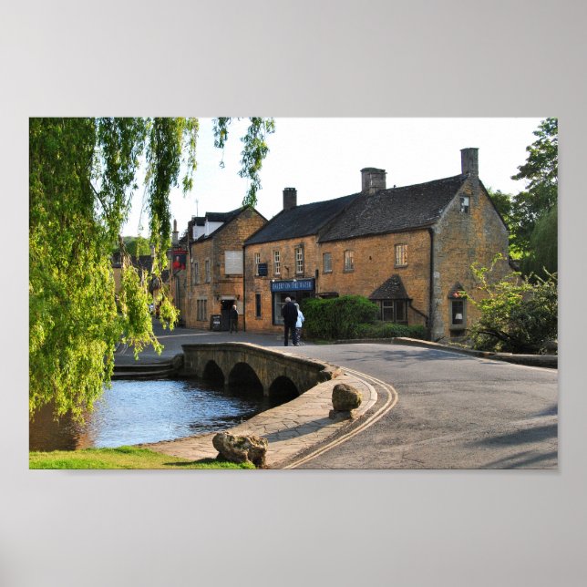 Affiche Bourton sur l'eau Cotswolds Angleterre Royaume-Uni (Devant)