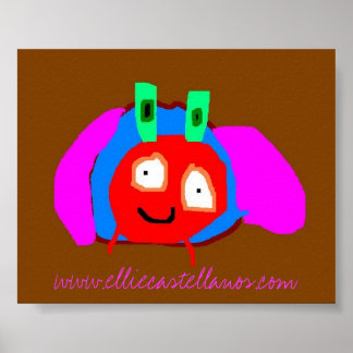 Affiche bousier, www.elliecastellanos.com