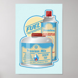 Affiche Boutane de propane du camp Stove