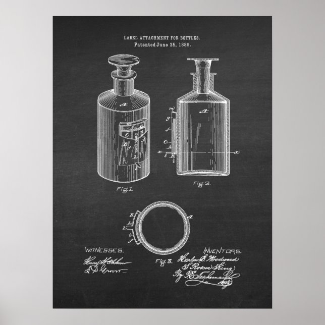 Affiche Bouteille d'apothèque Décor de pharmacie Imprimer  (Devant)