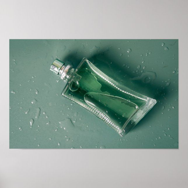 Affiche Bouteille de parfum de mode (Devant)