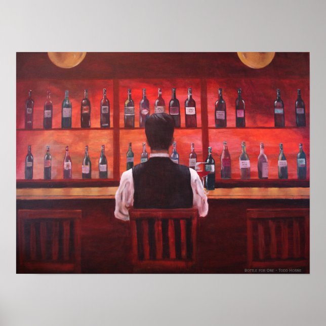 Affiche Bouteille pour une (Devant)