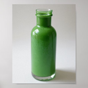 Affiche Bouteille verte
