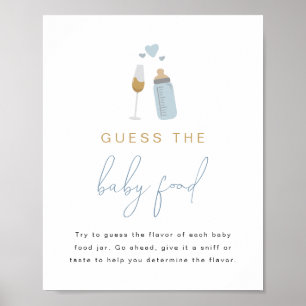 Affiche Bouteilles ANDI Blue Poppin' Guess The Baby Food G