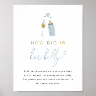 Affiche Bouteilles ANDI Blue Poppin'S Quelle taille a son