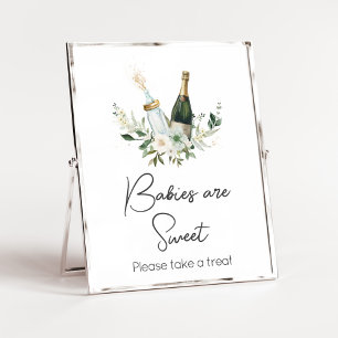Affiche Bouteilles Baby shower Les bébés sont doux
