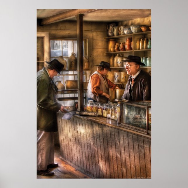 Affiche Boutique - Ah, clients (Devant)