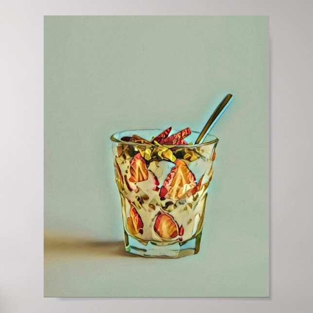 Affiche Boutique de crème glacée (Devant)