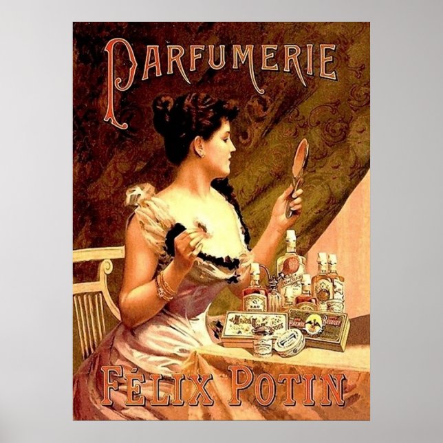 Affiche Boutique de parfums Publicité Vintage (Devant)