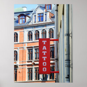 Affiche Boutique de tatouage de Copenhague