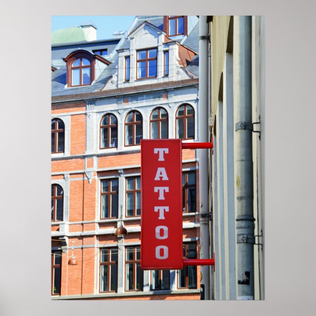 Affiche Boutique de tatouage de Copenhague (Devant)