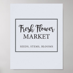 Affiche Boutique Fleur Fleur Fraîche