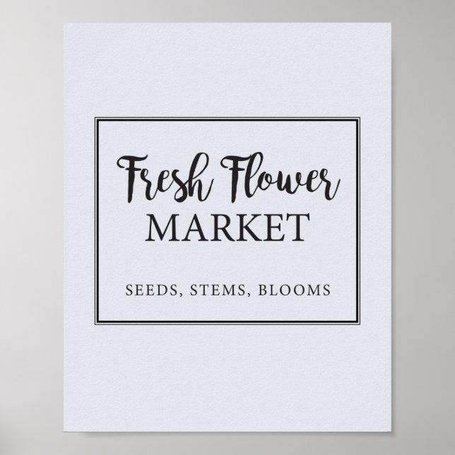 Affiche Boutique Fleur Fleur Fraîche (Devant)