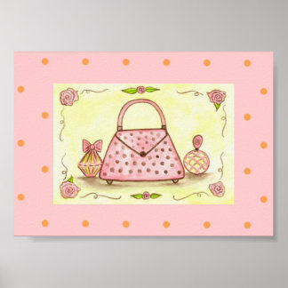 Affiche Boutique Parfum Pink Retro Imprimer