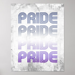 Affiche Bouton Retro Pride