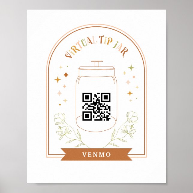 Affiche Bouton virtuel Analyser QR Code Cash App Paiement  (Devant)