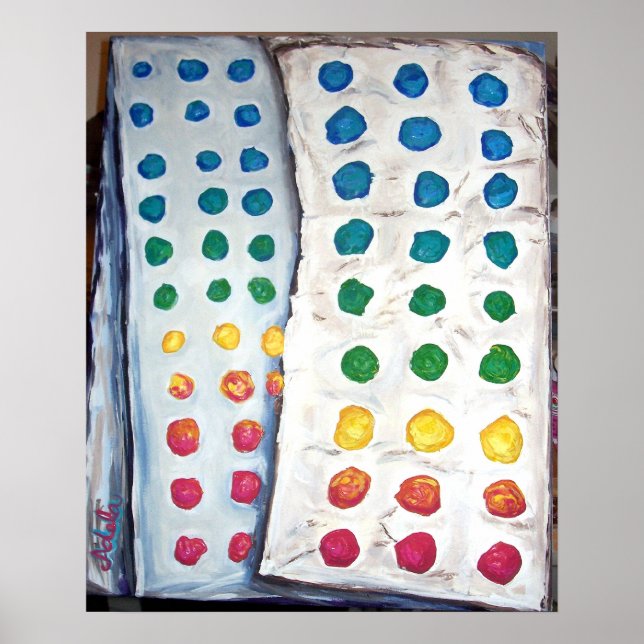 Affiche "Boutons à bonbons" (Devant)