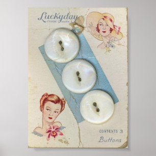 Affiche Boutons Anciens et Dames
