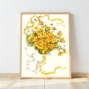 Affiche Boutons d'or