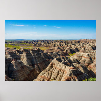 Affiche Boutons rayés et Vallées larges