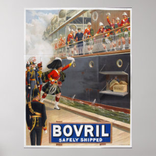 Affiche Bovril - sans risque embarqué, 1902