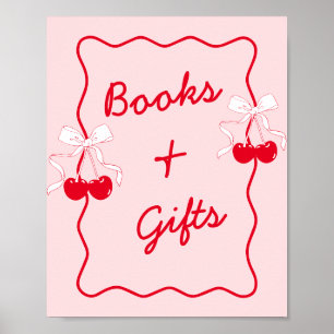 Affiche Bow Cherry Baby showers Livres et cadeaux