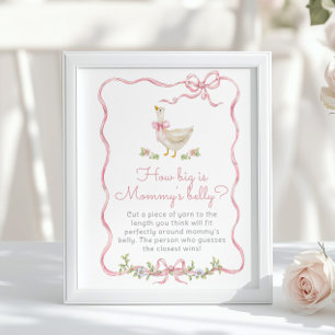 Affiche Bow rose Silly Goose Quelle taille est mammys vent