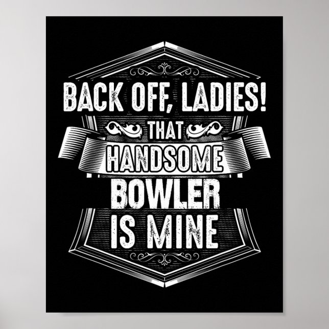 Affiche Bowler Bowling Wife Shirt  (Devant)