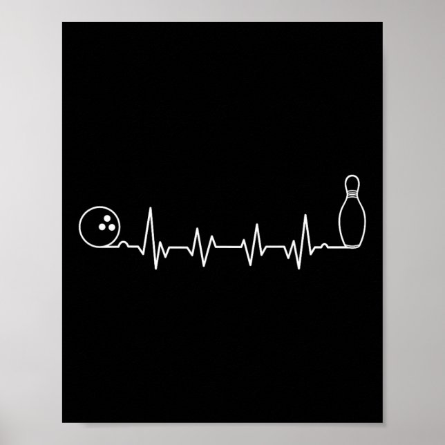 Affiche Bowling Art For Men Women Bowling Team Bowler Bowl (Devant)