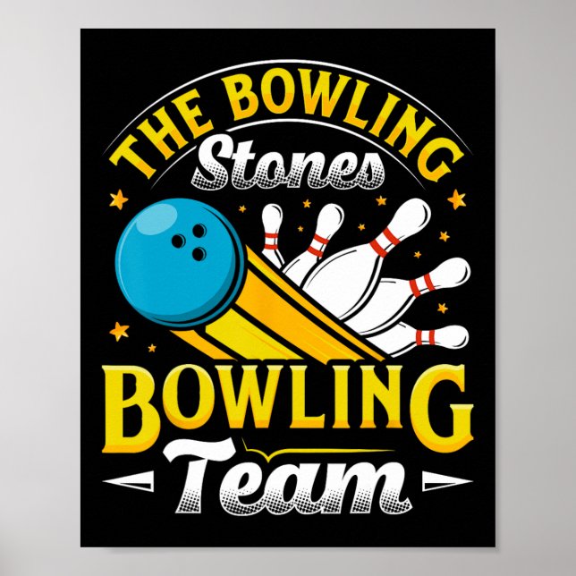 Affiche Bowling Bowling Stones Funny Bowlers Bowling L (Devant)