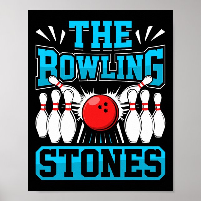 Affiche Bowling Bowling Stones Funny Bowlers Bowling L (Devant)