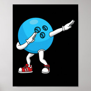 Affiche Bowling Dabbing Ll Pin Hommes Femmes Bowler Enfant
