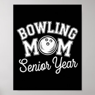 Affiche Bowling Mama Maman Mère De L'Année Supérieure Bowl