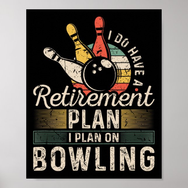 Affiche Bowling Plan de retraite  (Devant)