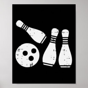 Affiche Bowling Pocket Sports Bowler Team Femmes Hommes En