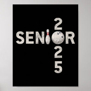 Affiche Bowling Senior 2025 Tee - shirt Ck À L'École Cl De