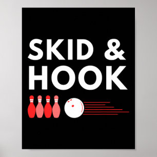 Affiche Bowling Skid Et Hotte Design Pour Bowlers Throding