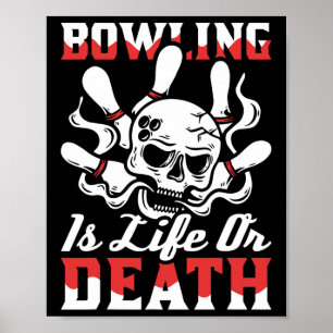 Affiche Bowling Skull Team - Alley League Bowler